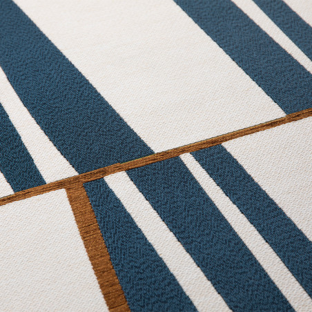 Tapis Boston - bleu - zoom - IDAHO I Axodeco.fr