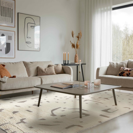 Tapis Tétouan - écru - ambiance - IDAHO I Axodeco.fr