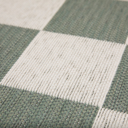 Tapis Square - sauge - zoom - IDAHO I Axodeco.fr