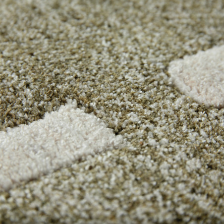 Tapis Pearl - kaki - zoom - IDAHO I Axodeco.fr