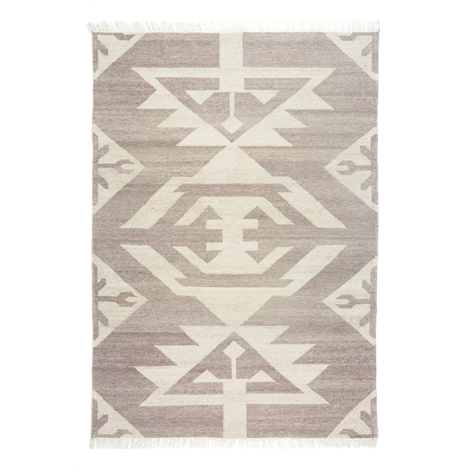 Tapis Aztèque beige IDAHO I Axodeco.fr