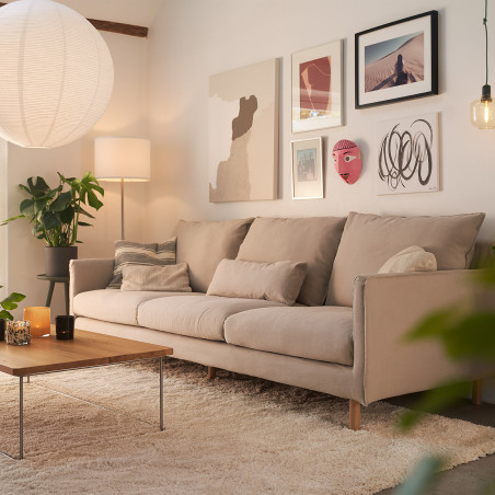 Canapé SITS 3XL velours chenillé Sally coloris forest green - Ambiance I Axodeco.fr