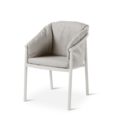 Chaise outdoor LIV CASTLE LINE en aluminium - Vue latérale I Axodeco.fr