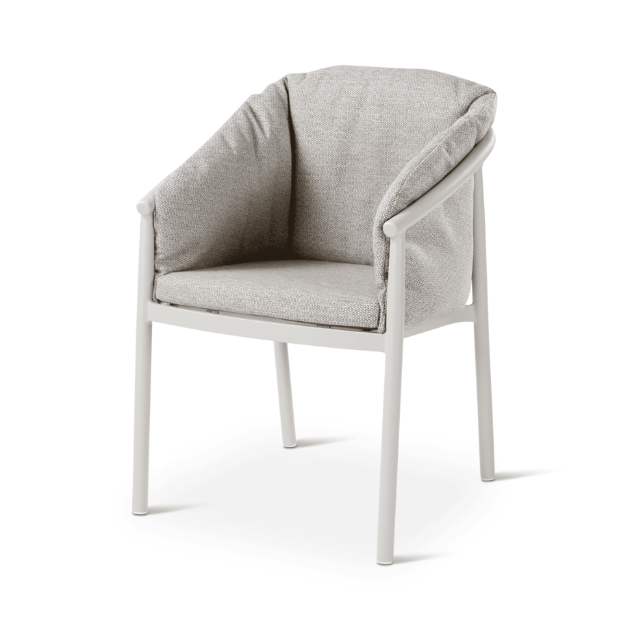 Chaise outdoor LIV CASTLE LINE en aluminium - Vue latérale I Axodeco.fr