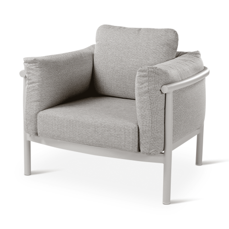 Fauteuil outdoor LIV CASTLE LINE en aluminium - Vue latérale I Axodeco.fr