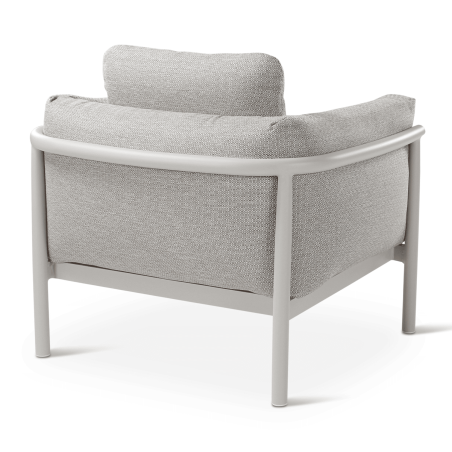 Fauteuil outdoor LIV CASTLE LINE en aluminium - Vue de dos I Axodeco.fr