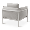 Fauteuil outdoor LIV CASTLE LINE en aluminium - Vue de dos I Axodeco.fr
