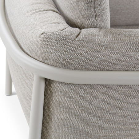 Fauteuil outdoor LIV CASTLE LINE en aluminium - Zoom dos I Axodeco.fr