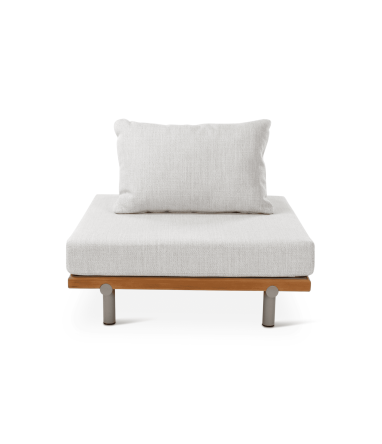 Module de canapé outdoor Emilio Castle Line - Vue de face | Axodeco.fr