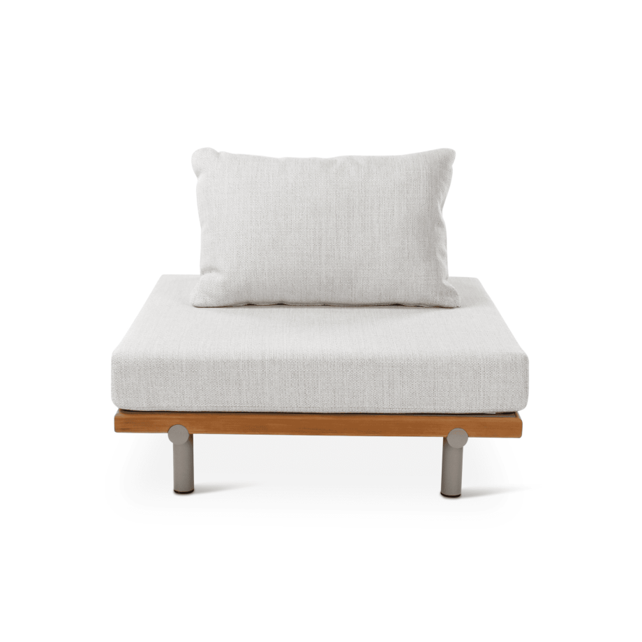 Module de canapé outdoor Emilio Castle Line - Vue de face | Axodeco.fr