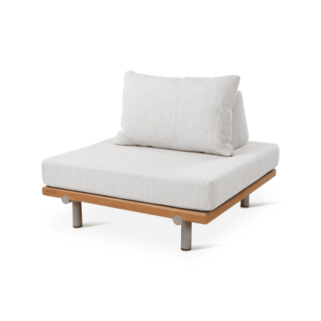 Module de canapé outdoor Emilio Castle Line - Vue latérale| Axodeco.fr