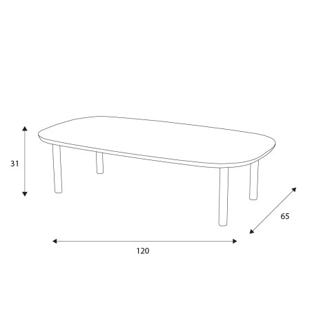 Table basse CASTLE LINE Liv - Filaire I Axodeco.fr