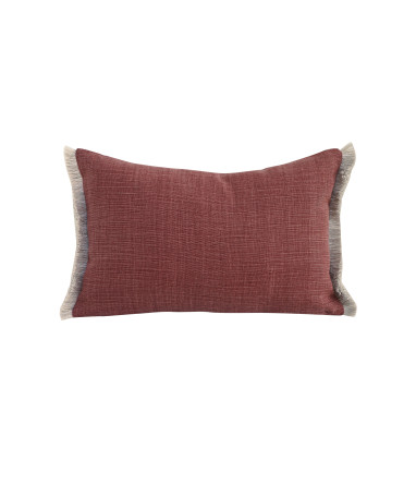 Coussin Apache MÔTHI - 45x30 - coloris brique - face