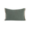 Coussin Apache MÔTHI - 45x30 - coloris sauge - face