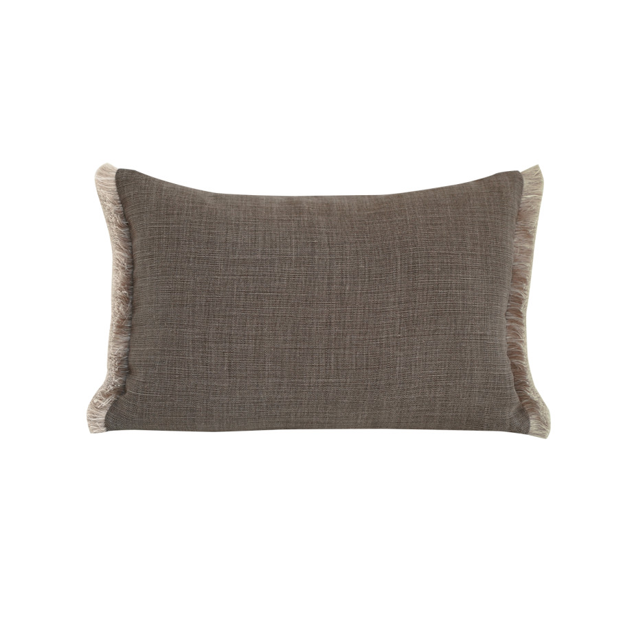 Coussin Apache MÔTHI - 45x30 - coloris taupe - face