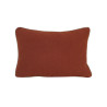 Coussin Môthi - Fleur de Lin - 45x30cm - coloris brique - face