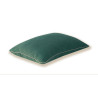 Coussin Môthi - Fleur de Lin - 45x30cm - coloris vert sauge - profil