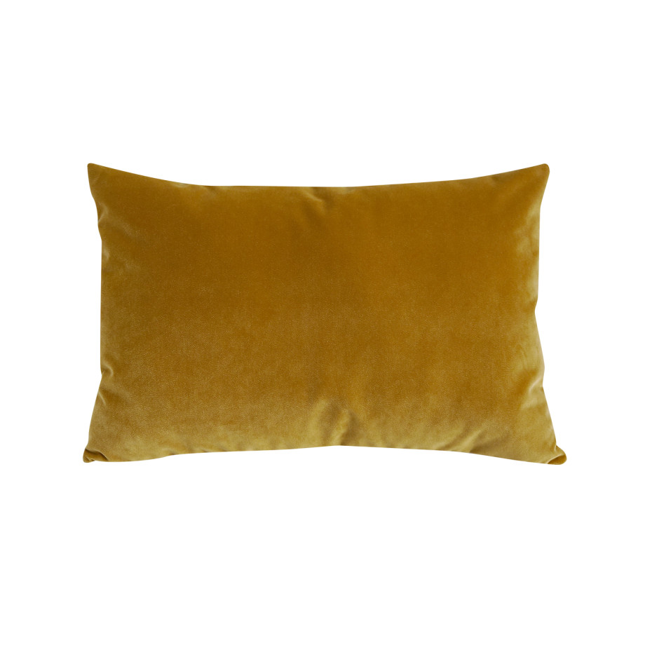 Coussin Honoré MÔTHI - 45x30 - coloris ocre - face