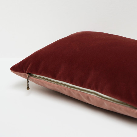 Coussin Les Amoureux MÔTHI - zoom fermeture
