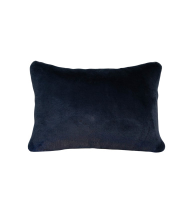 Coussin Peluche MÔTHI - 45x30 - coloris bleu - face
