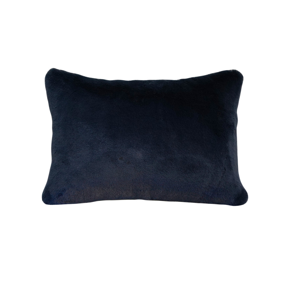 Coussin Peluche MÔTHI - 45x30 - coloris bleu - face
