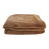 Plaid Peluche MÔTHI - coloris tabac - face