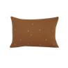 Coussin Plumetis MÔTHI - 45x30 - coloris ocre - face