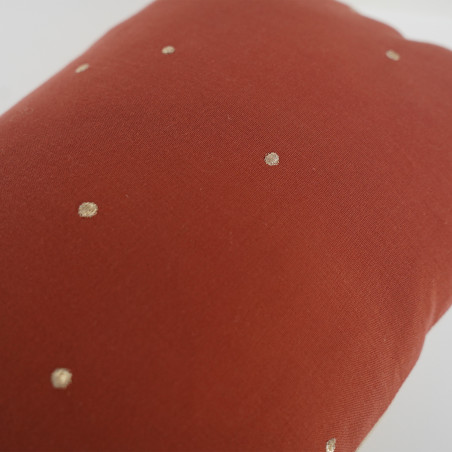Coussin Plumetis MÔTHI - coloris terracotta - ambiance