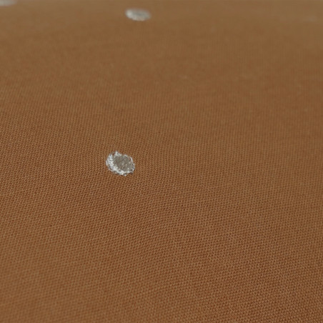 Coussin Plumetis MÔTHI - coloris ocre