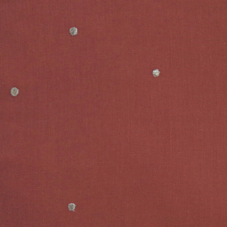 Coussin Plumetis MÔTHI - coloris terracotta