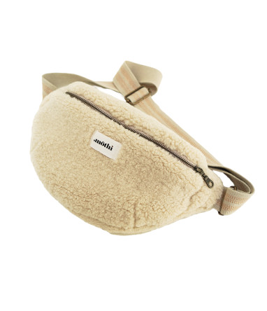 Sac banane Shaun MÔTHI - coloris naturel et cuivre - face