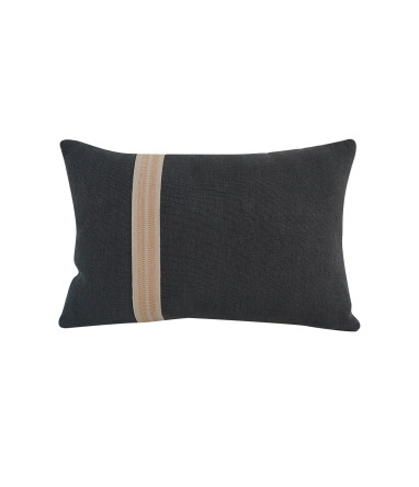 Coussin Otranto MÔTHI - 45x30 - coloris anthracite - face