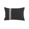 Coussin Otranto MÔTHI - 45x30 - coloris anthracite - face