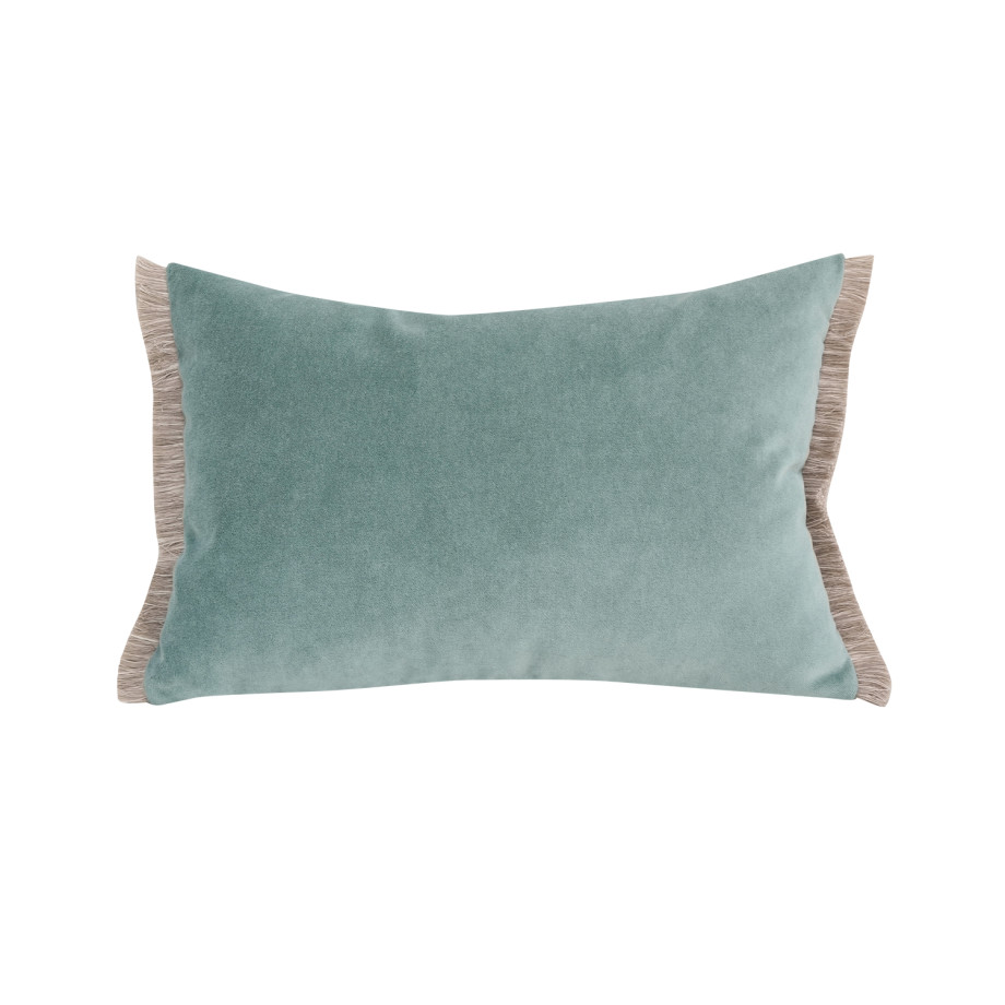 Coussin Ibiza MÔTHI - 45x30 - coloris azur - face