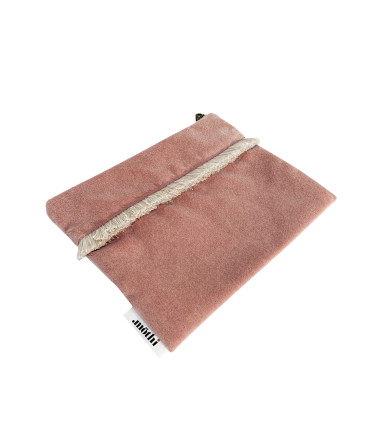 Pochette Ibiza MÔTHI - coloris vieux rose - face