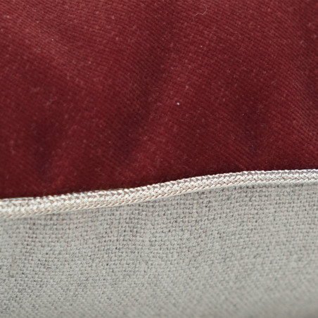Coussin Rivoli MÔTHI - coloris framboise - zoom