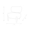 Fauteuil Denzel CASTLE LINE - filaire I Axodeco.fr
