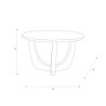 Table basse Paris 60 CASTLE LINE - Filaire I Axodeco.fr