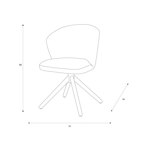 Chaise Torino Sable CASTLE LINE - filaire I Axodeco.fr