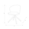 Chaise Torino Sable CASTLE LINE - filaire I Axodeco.fr