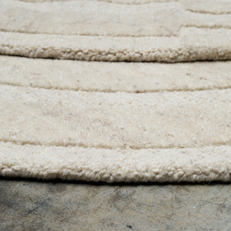 Tapis Arco - rond - ambiance 1 - IDAHO I Axodeco.fr
