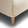 Canapé SITS 2 places en tissu chenille Moa coloris cream avec pieds bois - Zoom pied I Axodeco.fr Canapé SITS 2 places en tissu chenille Moa coloris cream avec pieds bois - Zoom pied I Axodeco.fr