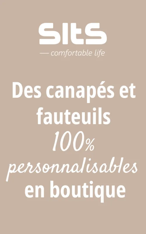 Des canapés et fauteuils 100% personnalisables en boutique