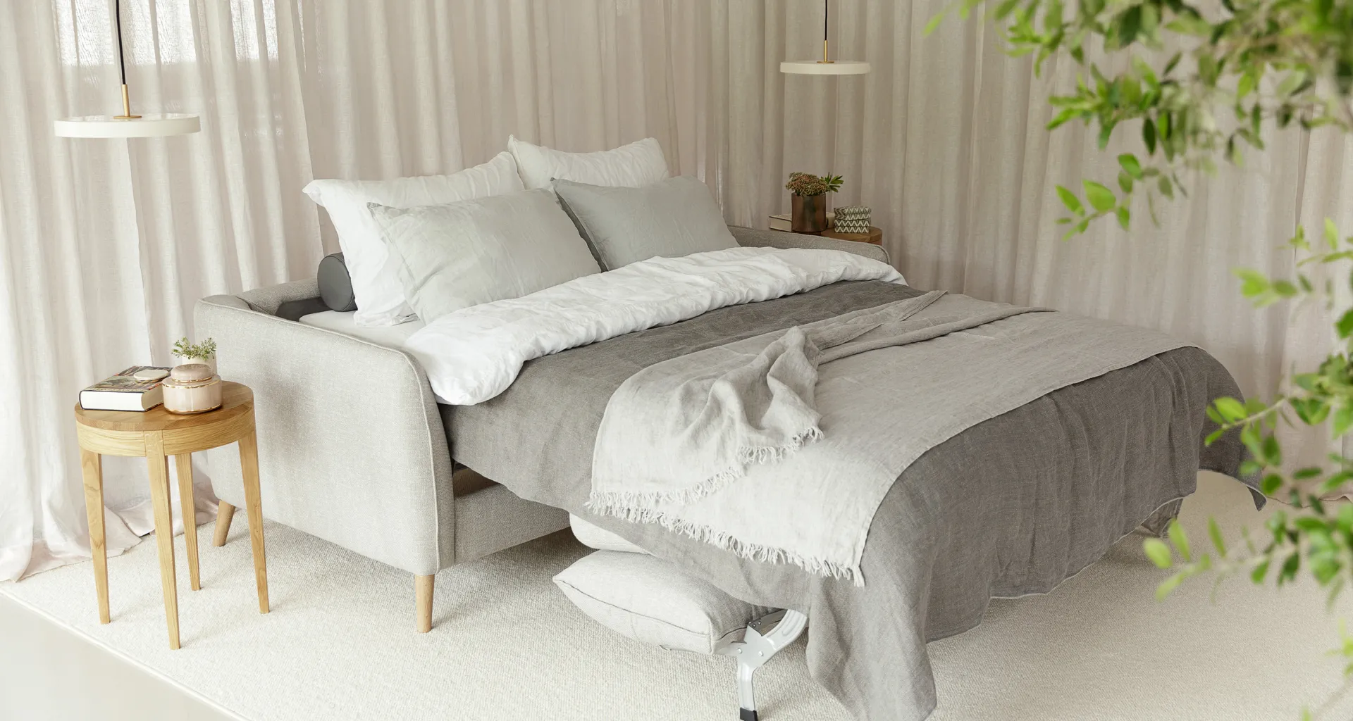 Canapé-lit Sits LUCY : le confort d’un matelas Haute Résilience